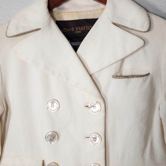 Louis Vuitton Women’s Designer Jacket Vintage Luxury Old Money Neutral US Size 2 - Picture 3 of 14